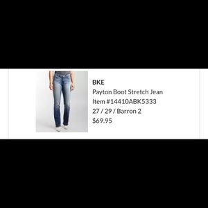 BKE PAYTON BOOT STRETCH JEAN